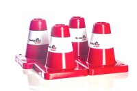 4 Stück Obedience Box-Pylone mittelschwer, offen,...