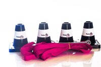 Boxset für Obedience, bestehend aus Boxband und 4 schwarzen Pylonen