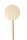 Einfaches Fährtenschild aus Holz mit 15cm Durchmesser