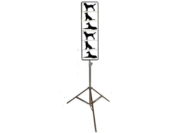 Distanztafel für Obedience mit Magnetschildern und Stativ