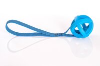 Gitterball an gummiertem Band, 9cm, am Band