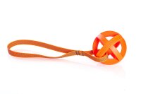 Gitterball an gummiertem Band, 9cm, am Band