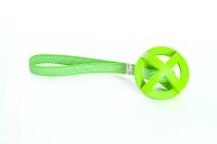 Gitterball an gummiertem Band, 9cm, am Band