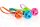 Gitterball an gummiertem Band, 9cm, am Band