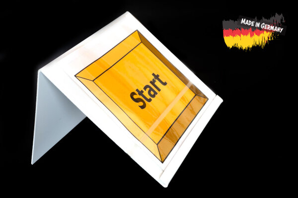 RO-Schilderhalter für  A4-Querformat-Schilder, schwere Ausführung, mit Gummi