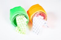 rundes großes Glas für SHS mit Stoffummantelung
