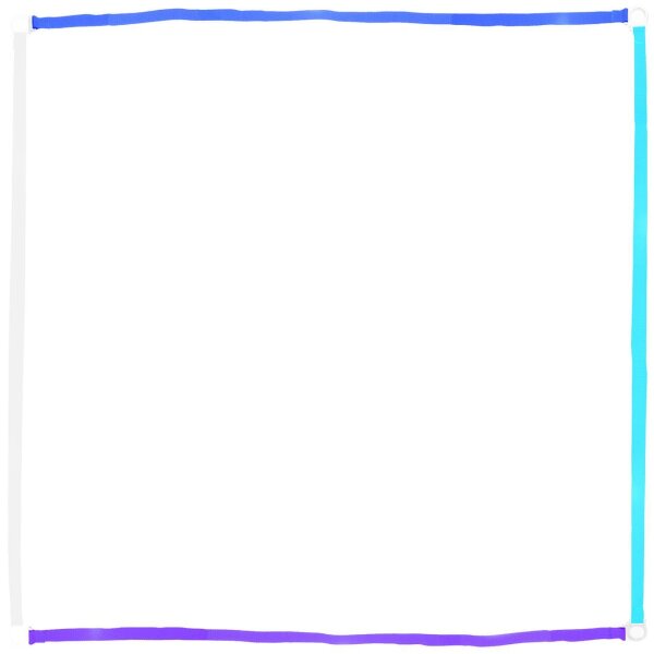 türkis-weiss-blau-lila
